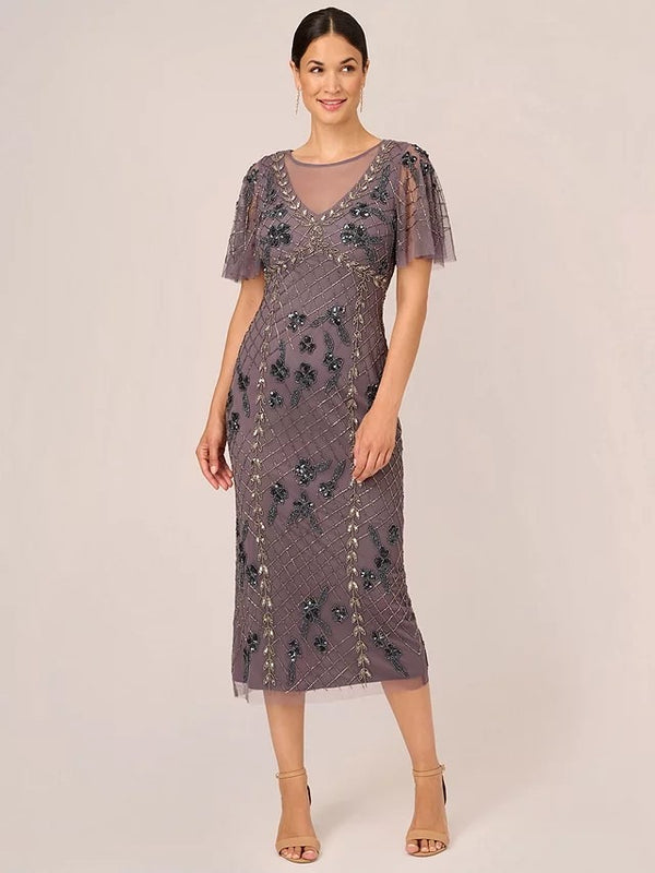 Vestido De Festa Midi Adrianna Papell