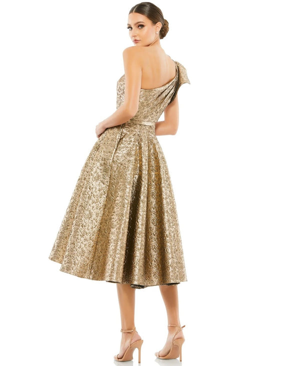 Vestido Midi Mac Duggal Dourado - foto 2