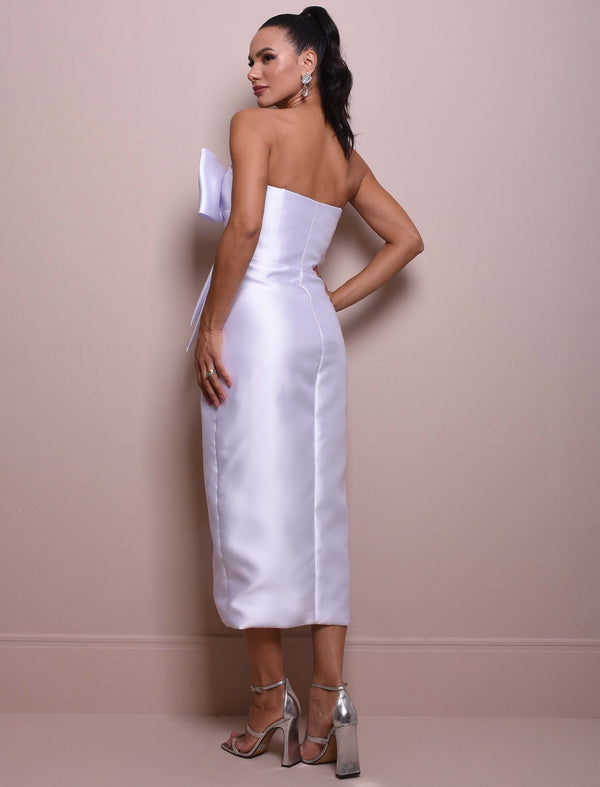 Vestido Midi Concept Branco e Preto - foto 2