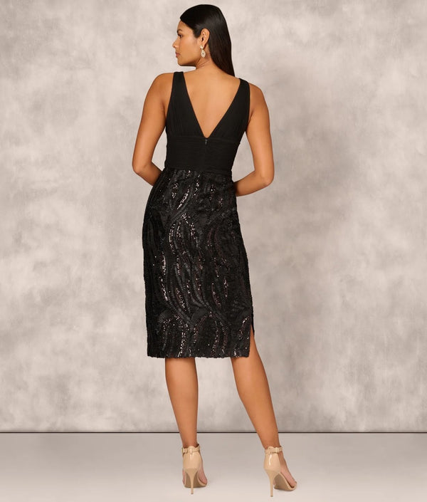 Vestido De Festa Midi Aidan Mattox