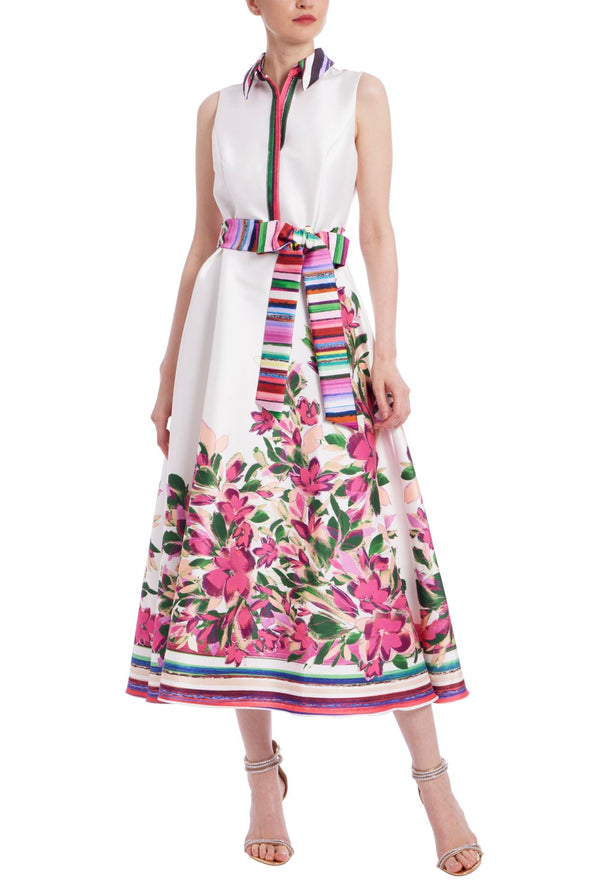 Vestido Midi Badgley Mischka Estampa - foto 1