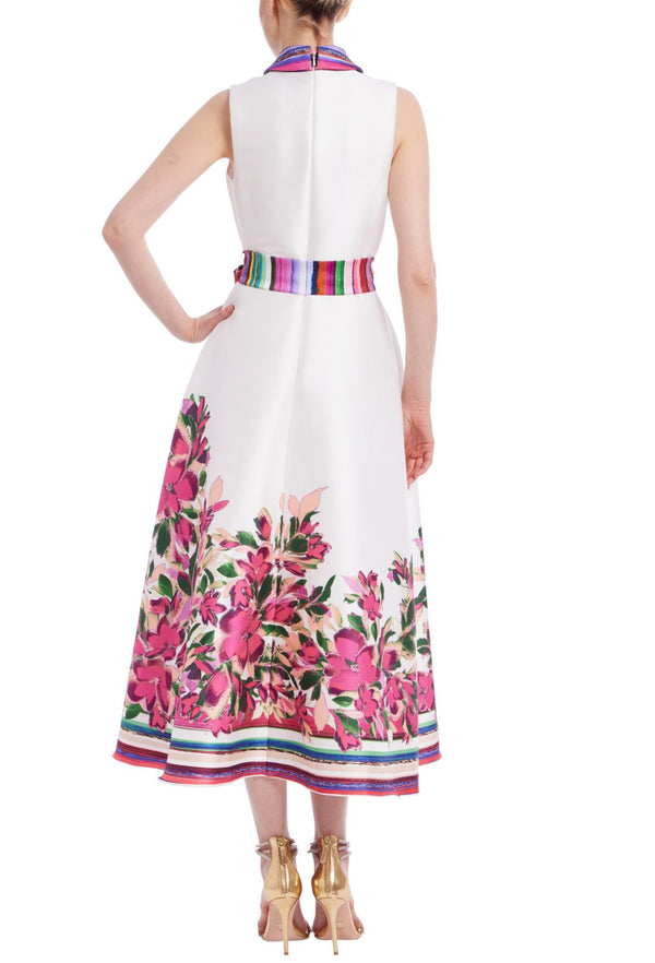 Vestido Midi Badgley Mischka Estampa - foto 2