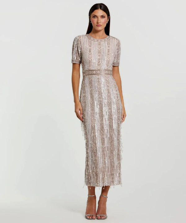 Vestido Midi Mac Duggal Rosa - foto 1
