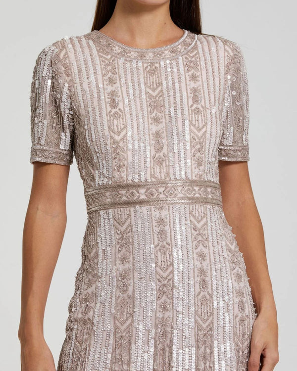 Vestido Midi Mac Duggal Rosa - foto 2
