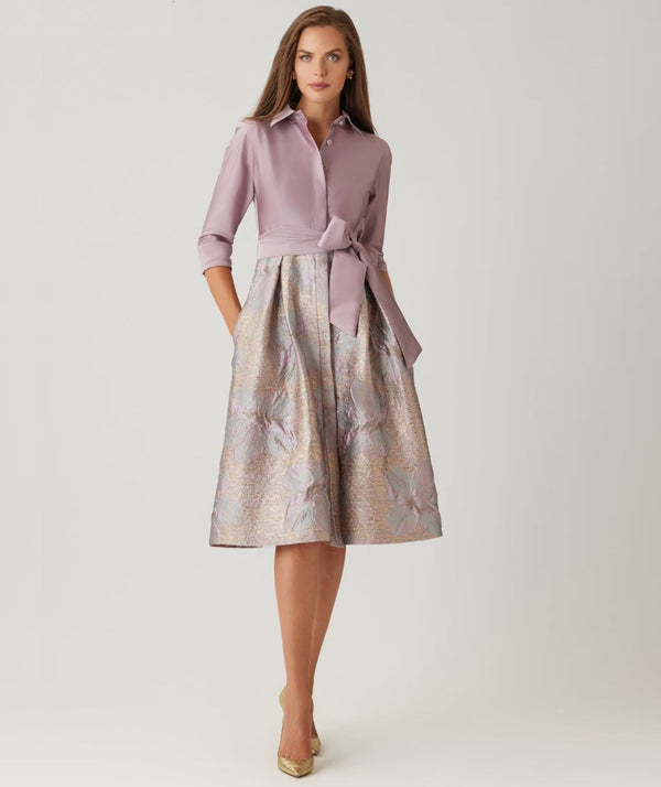 Vestido Midi Teri Jon Rosa - foto 1