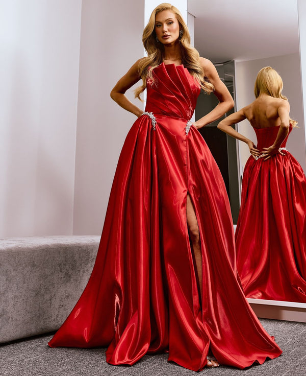 Vestido de Festa Longo Zibeline Glow Colors