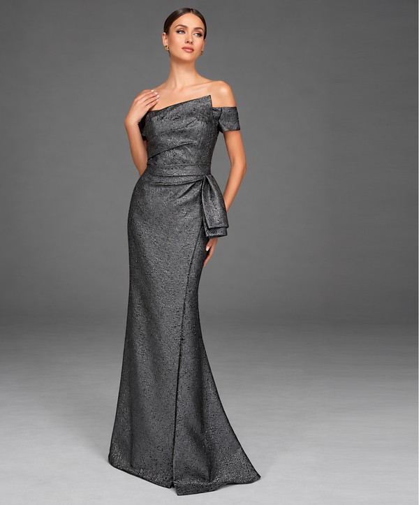 Vestido de Festa Longo Jacquard Alyce Paris