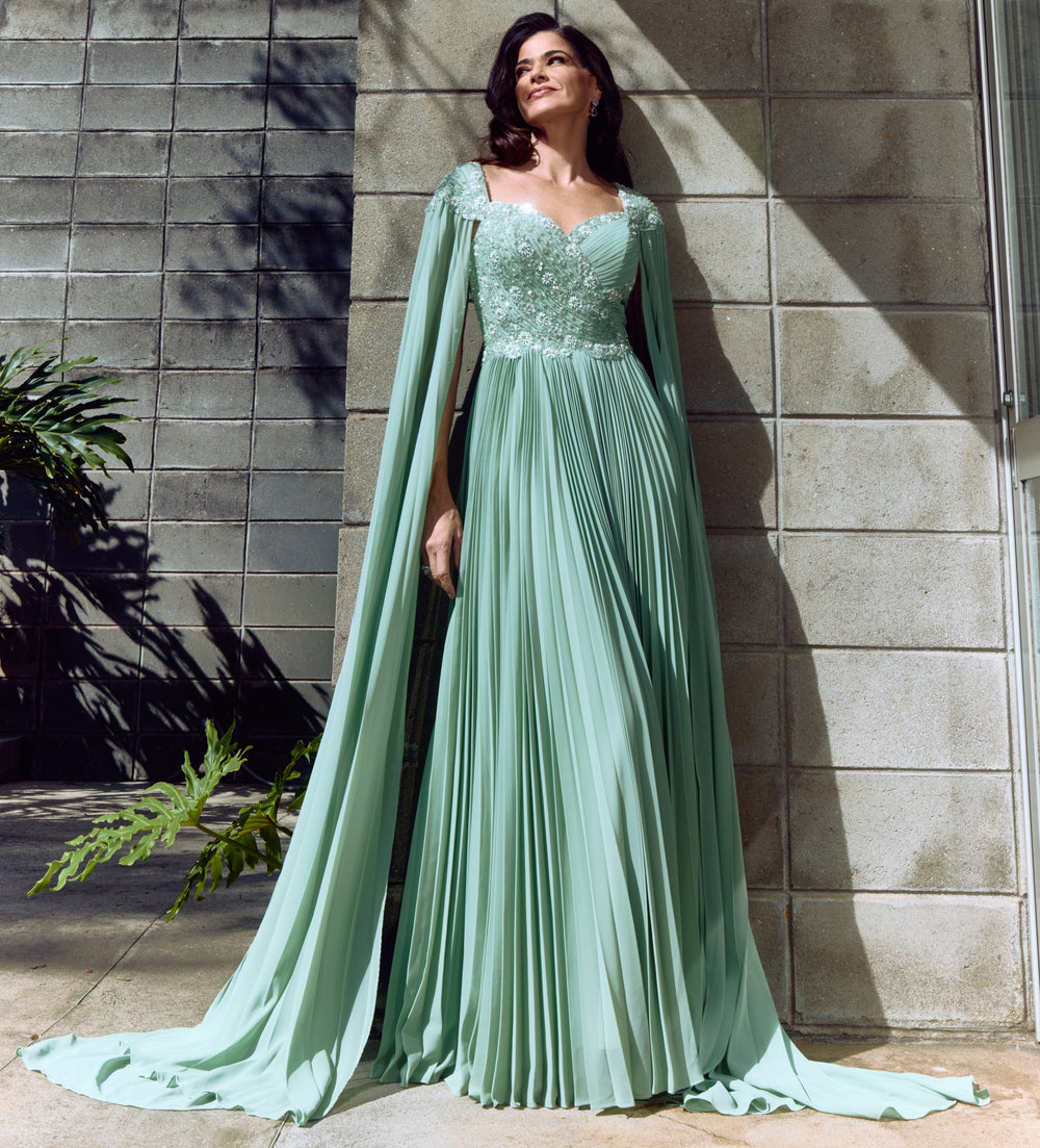 Vestido de Festa Longo Duncan Mac Duggal Verde - foto 1