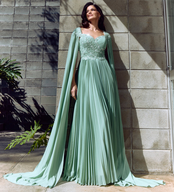 Vestido de Festa Longo Duncan Mac Duggal Verde - foto 1
