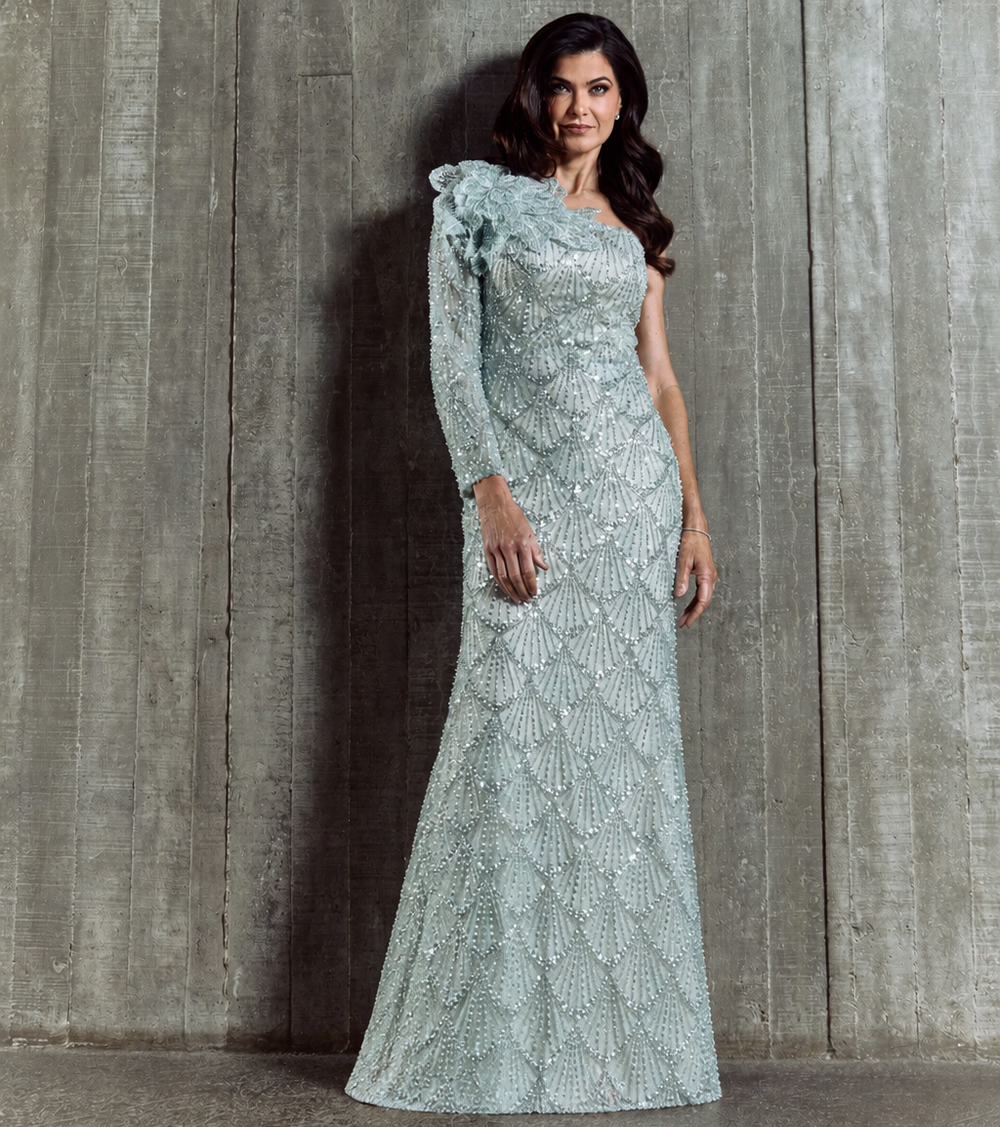 Vestido de Festa Longo Bordado Lina Mac Duggal - foto 1