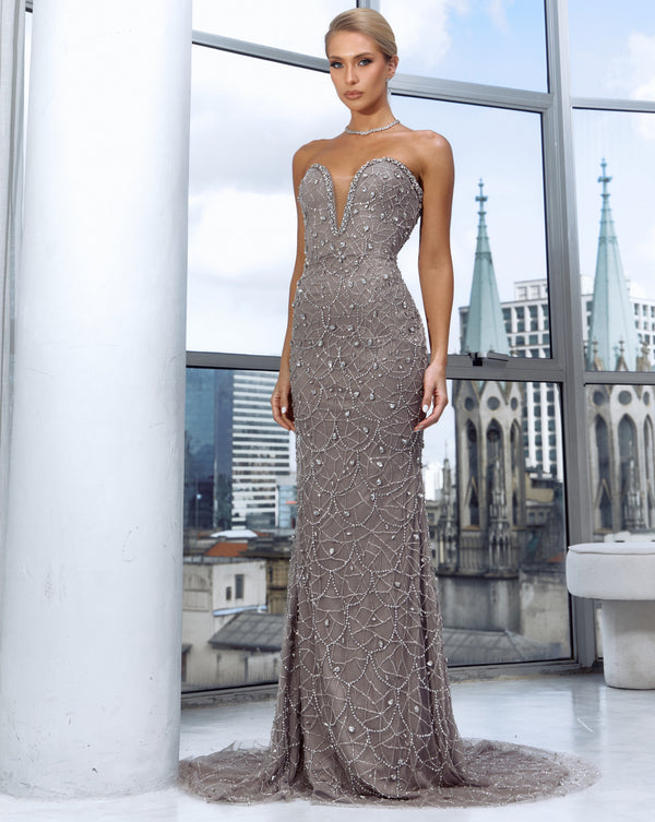Vestido Longo Bordado Chic and Holland - 2