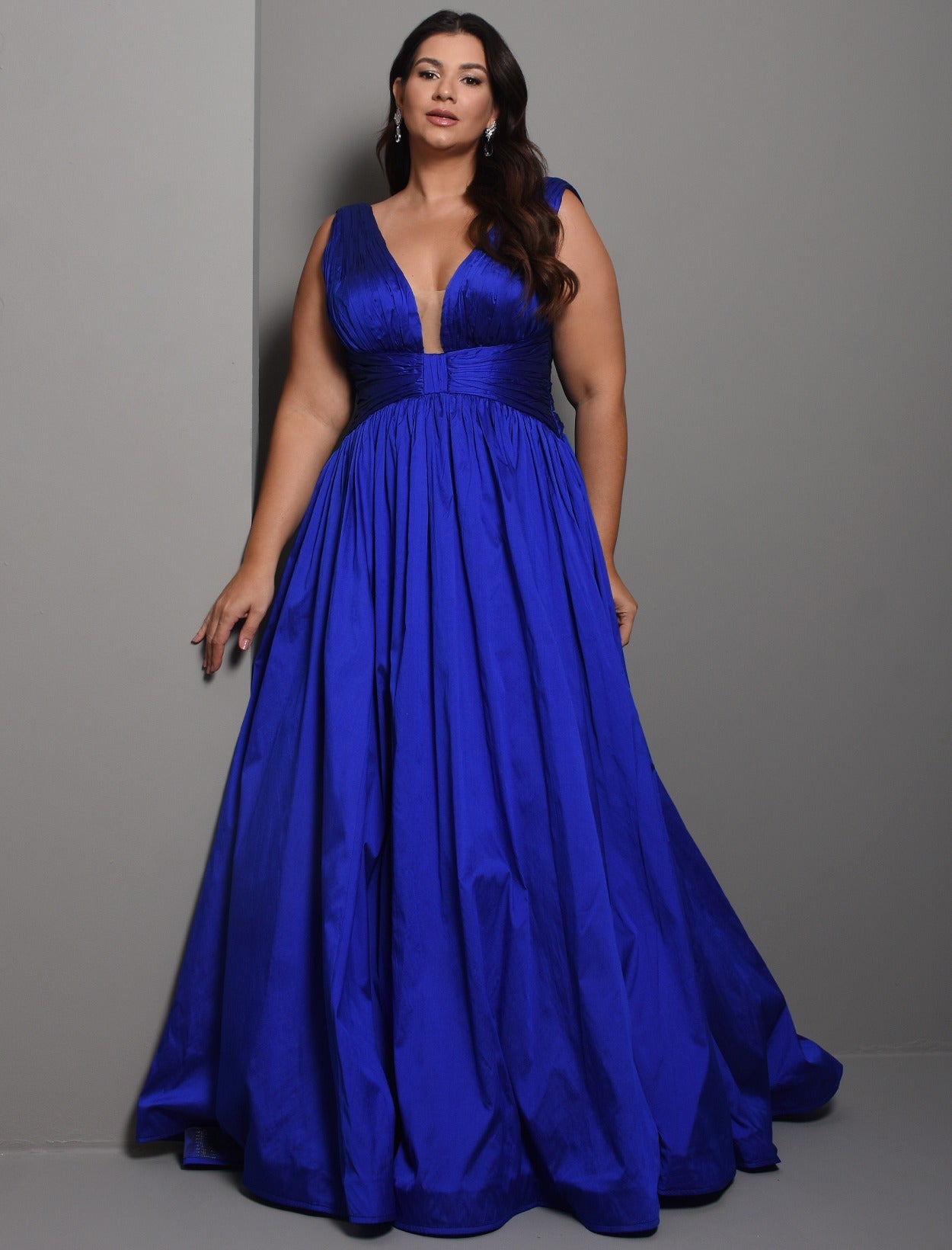 Vestido De Festa Longo Tafetá Tarik Ediz