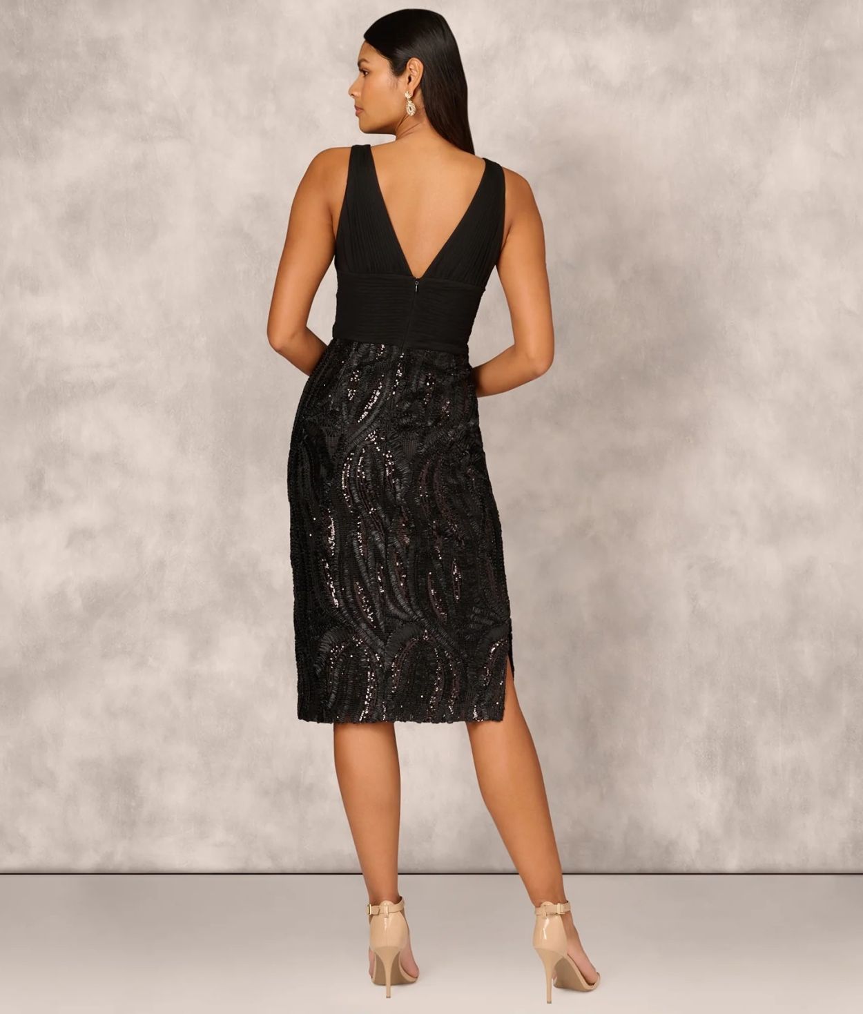 Vestido de Festa Midi Aidan Mattox