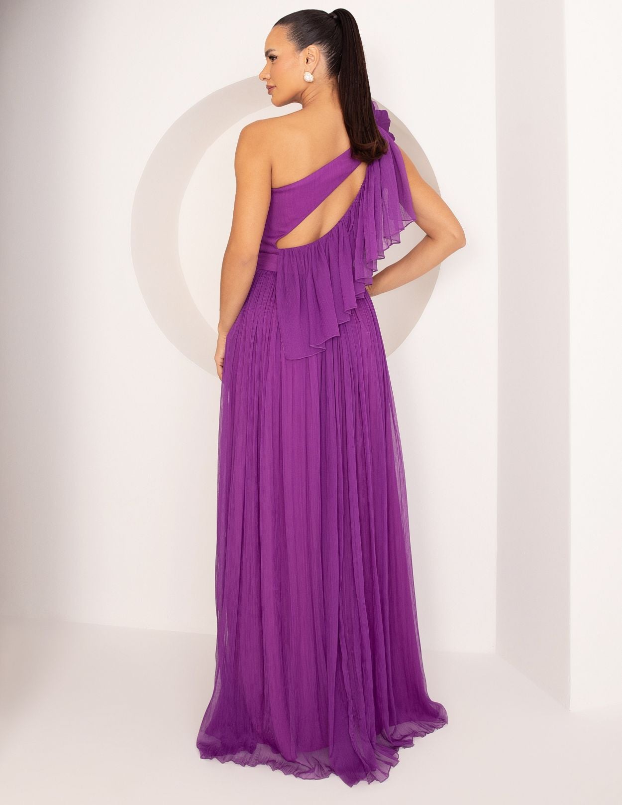 Vestido De Festa Longo Um Ombro Só Elizabeth Marques