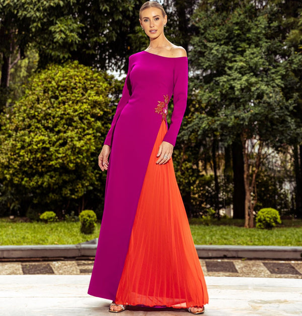 Vestido De Festa Longo Carla Ruiz