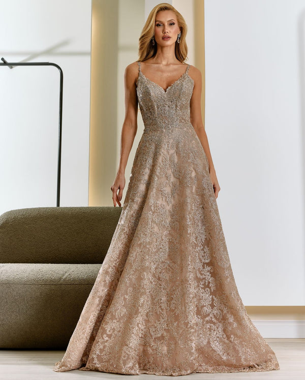 Vestido De Festa Longo Renda Alça Sherri Hill