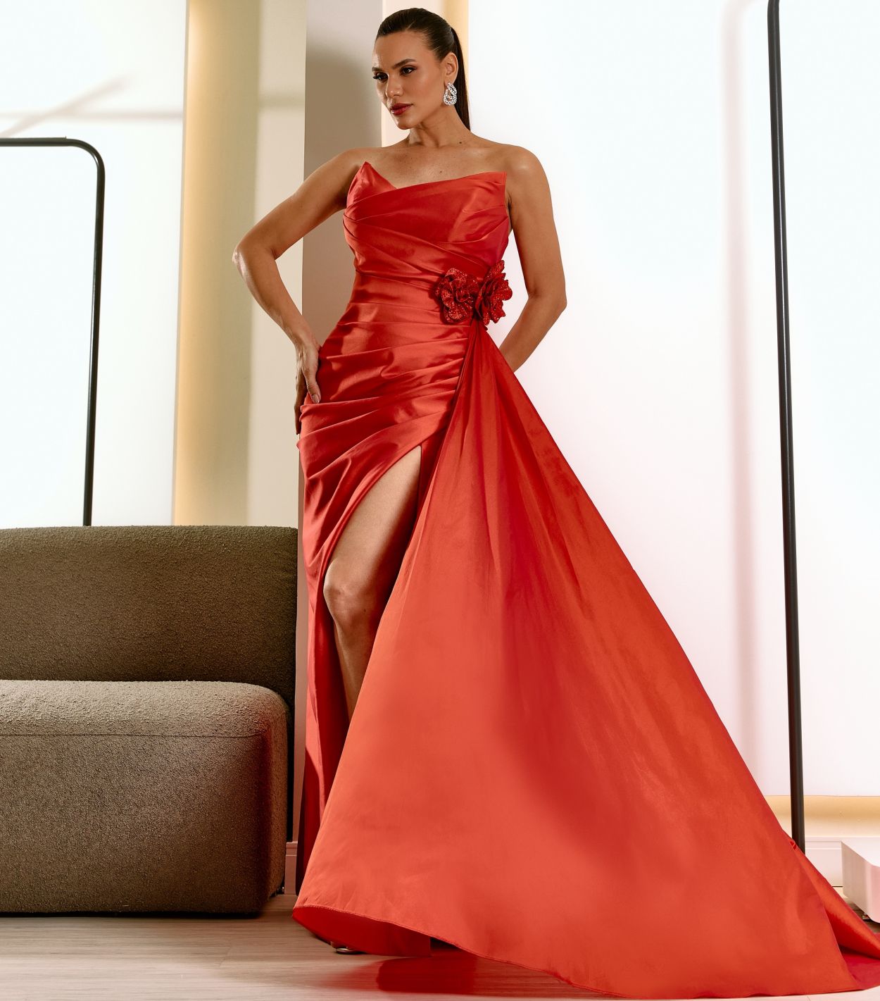Vestido De Festa Longo Tarik Ediz