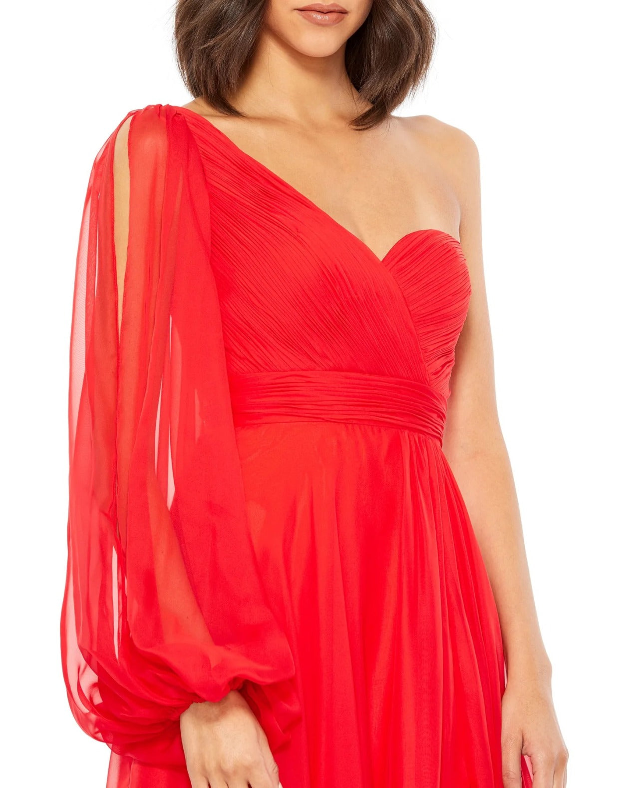 Vestido de Festa Longo um Ombro Só Mac Duggal