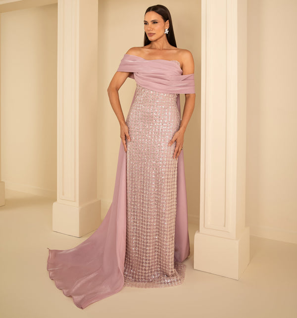Vestido de Festa Longo Ashley Lauren