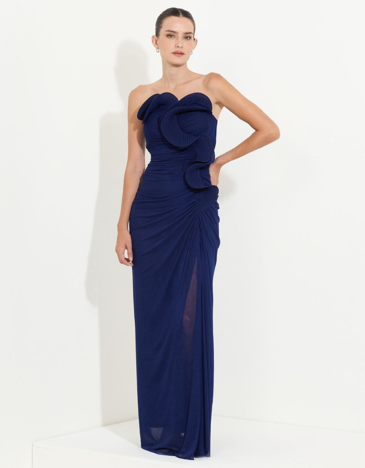 Vestido Longo Concept Marrom - foto 3