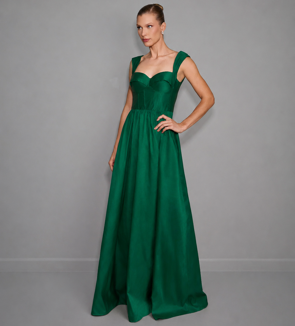 Vestido de Festa Longo Tafetá Concept