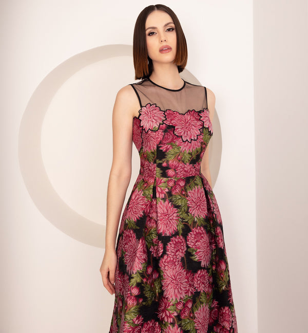 Vestido de Festa Midi Teri Jon