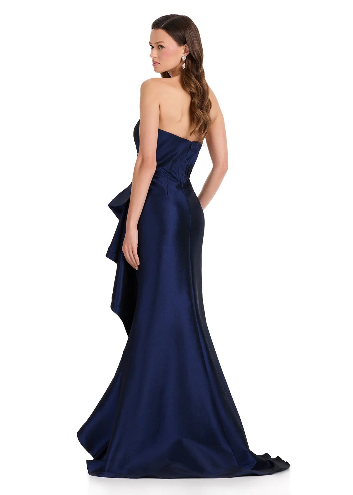 Vestido Longo Sereia Tafetá Ashley Lauren Marinho - foto 2