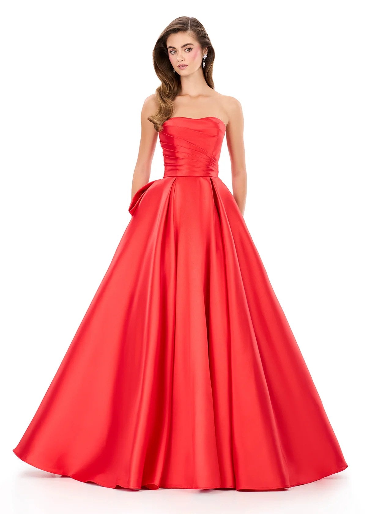 Vestido Longo Zibeline Ashley Lauren Vermelho - foto 1