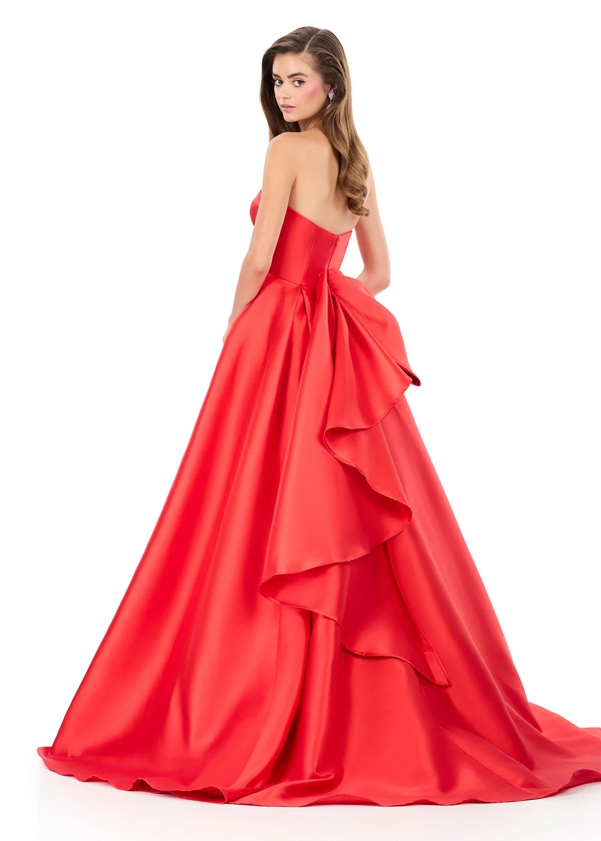 Vestido Longo Zibeline Ashley Lauren Vermelho - foto 2