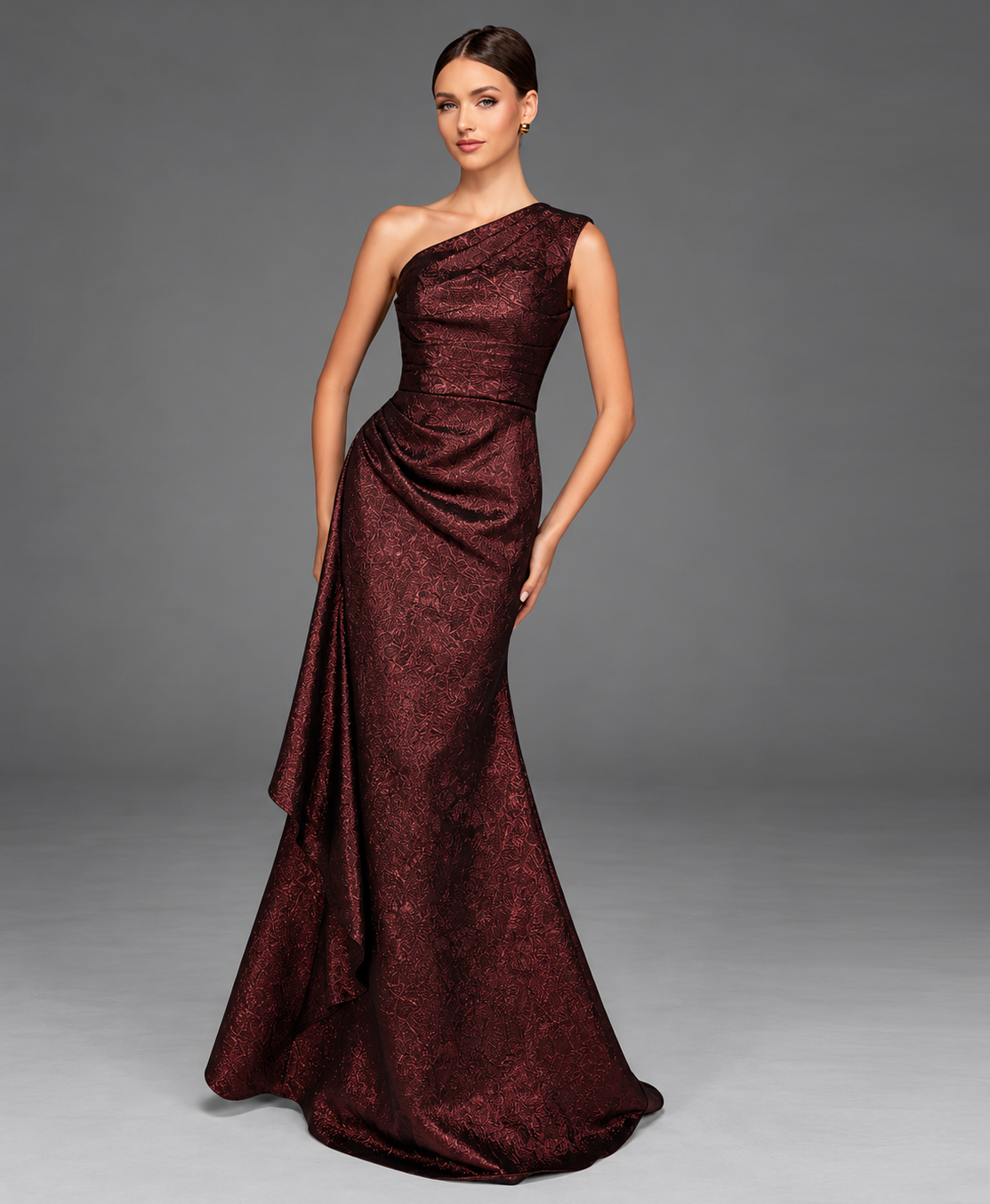 Vestido de Festa Longo Jacquard Alyce Paris