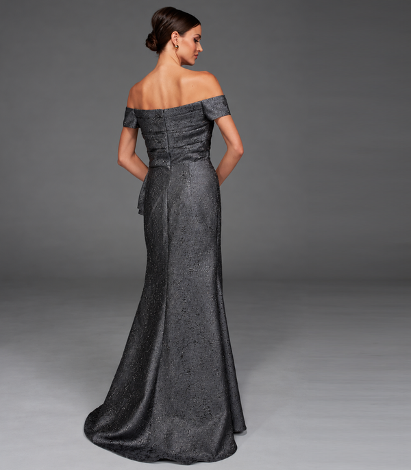 Vestido de Festa Longo Jacquard Alyce Paris