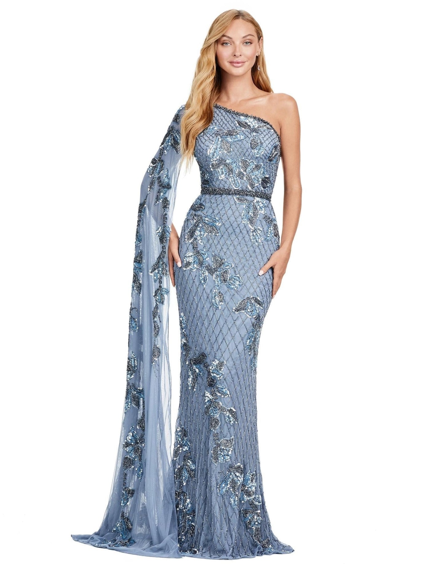 Vestido de Festa Longo Bordado Ashley Lauren