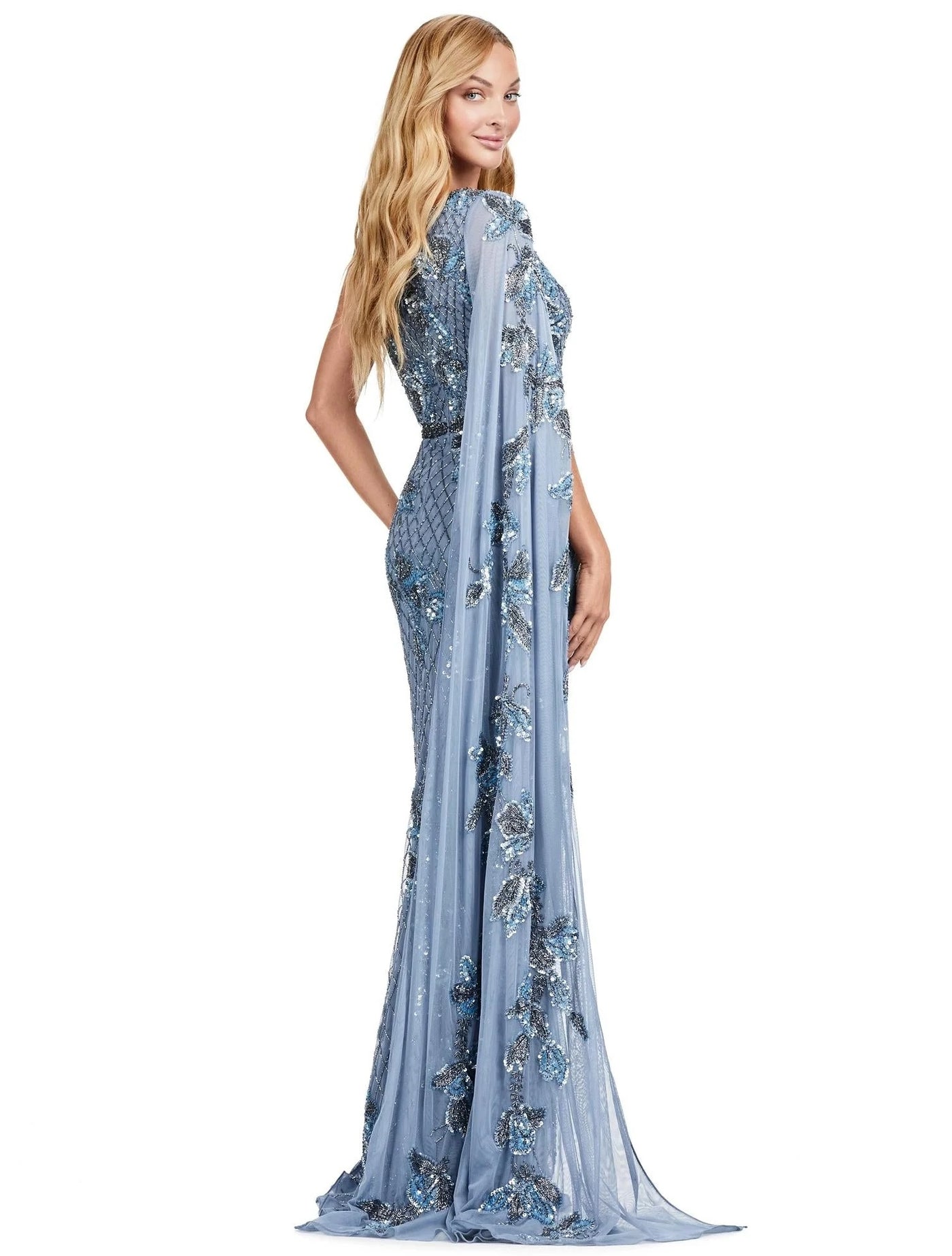 Vestido de Festa Longo Bordado Ashley Lauren