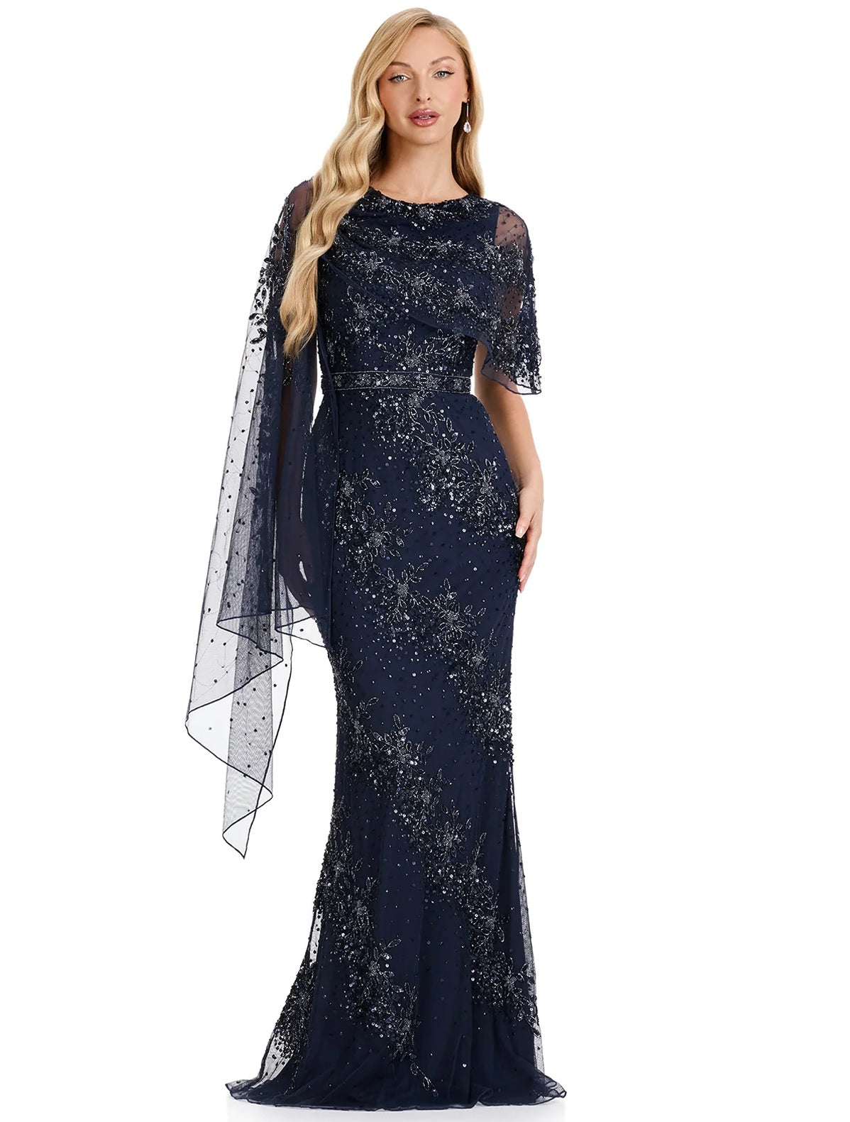 Vestido Longo bordado Audrey Ashley Lauren