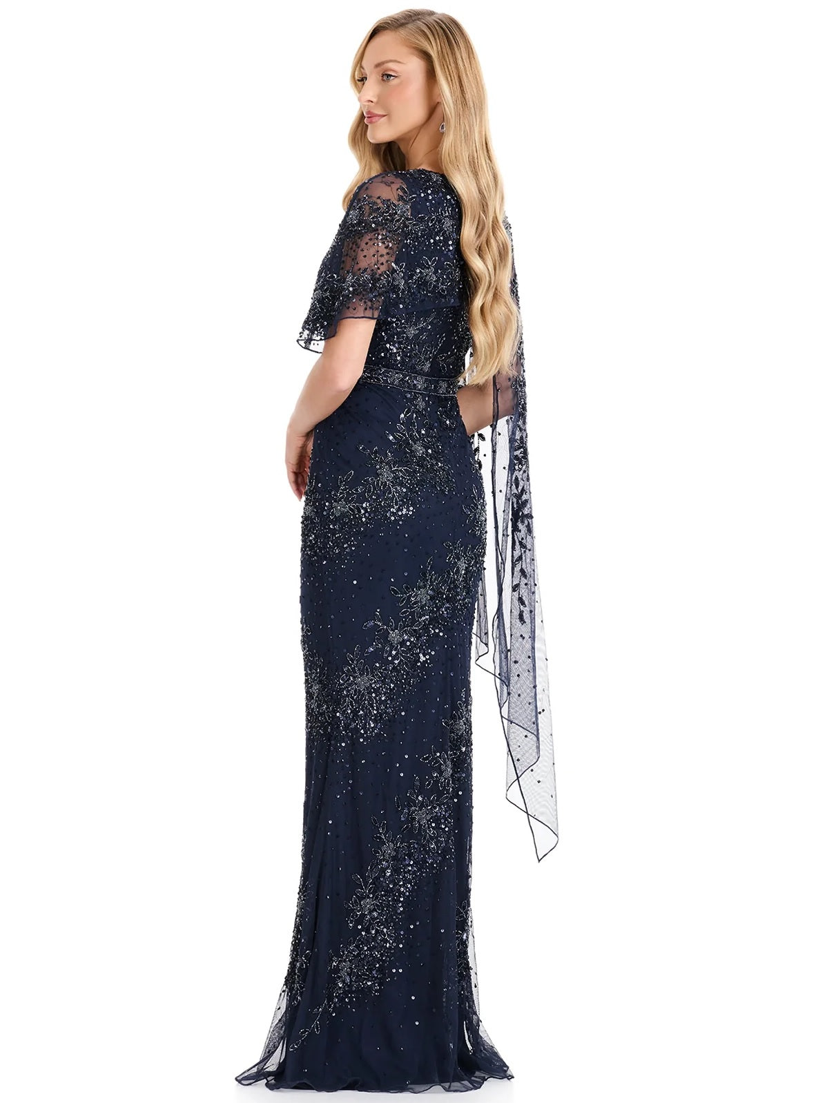 Vestido Longo bordado Audrey Ashley Lauren