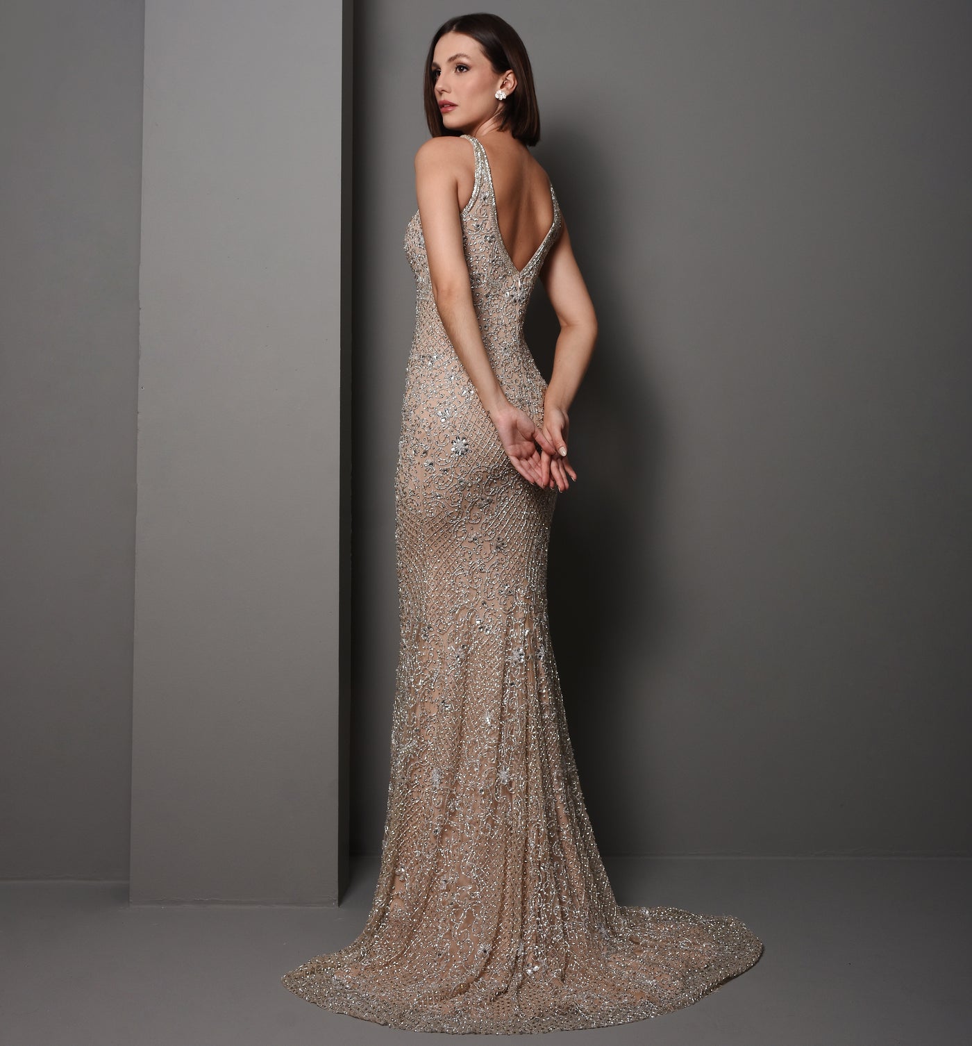 Vestido de Festa Longo Bordado Chic and Holland