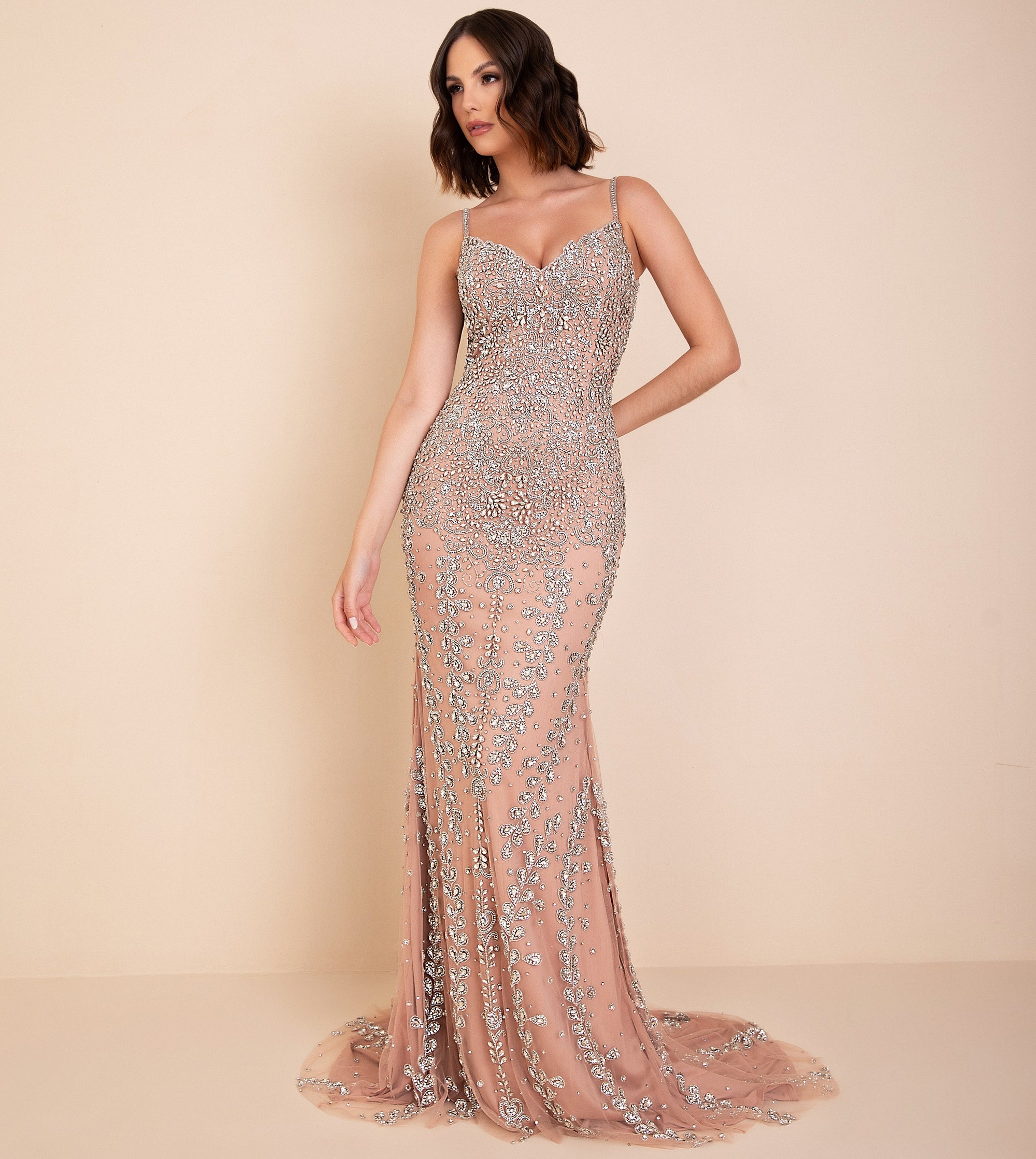 Vestido de Festa Longo Bordado Chic and Holland