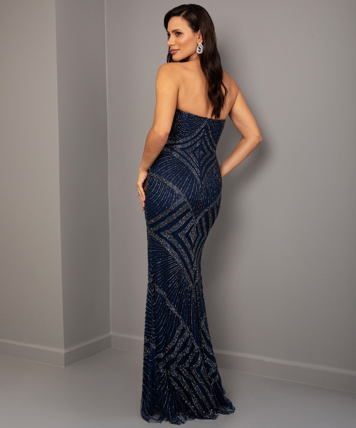 Vestido de Festa Longo Bordado Chic and Holland