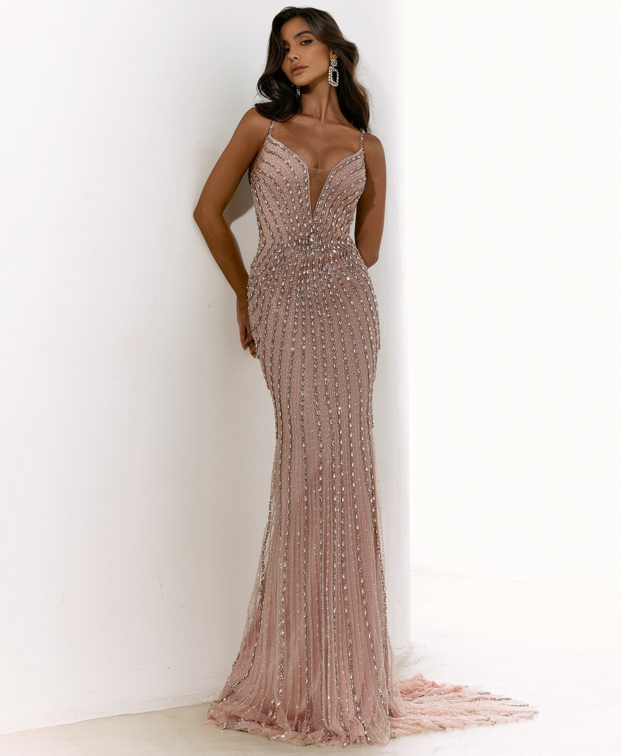 Vestido de Festa Longo Bordado Aurora - Chic and Holland