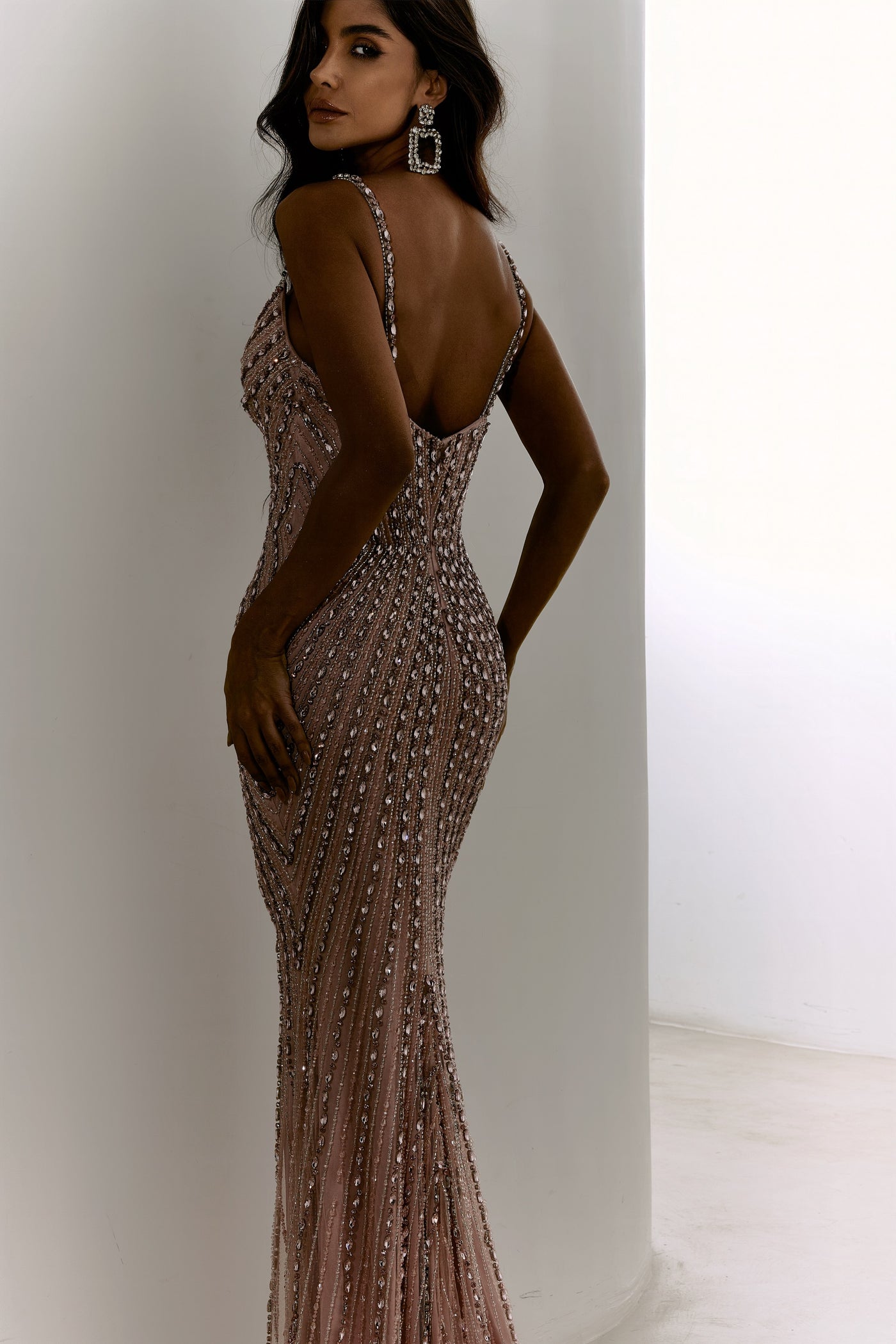 Vestido de Festa Longo Bordado Aurora - Chic and Holland