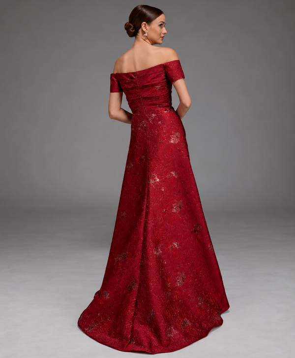 Vestido de Festa Longo Jacquard Alyce Paris
