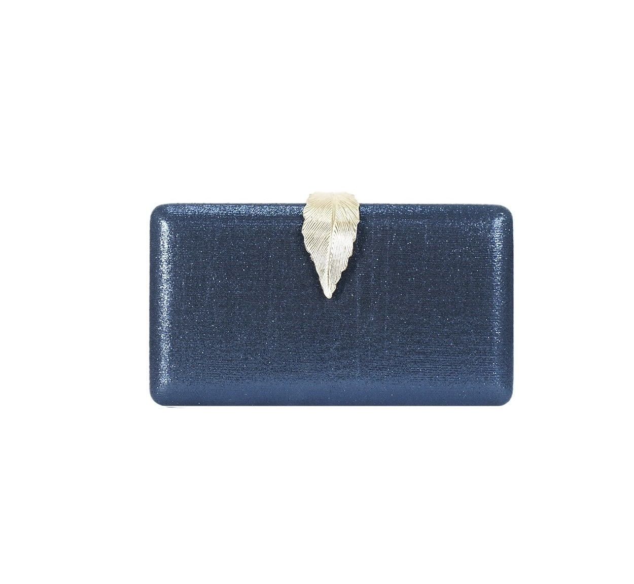 Bolsa Clutch Metalizada Azul Marinho