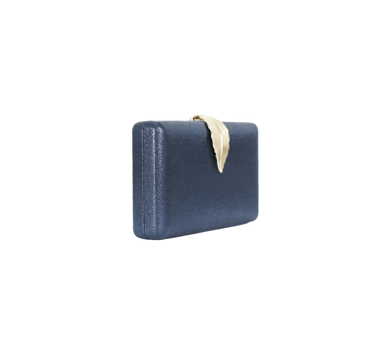Bolsa Clutch Metalizada Azul Marinho