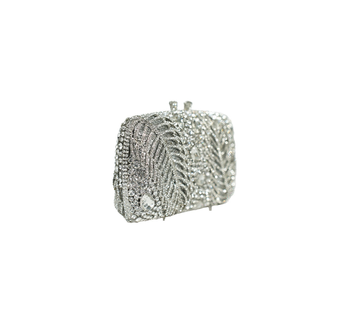 Bolsa Clutch Metal Cristais