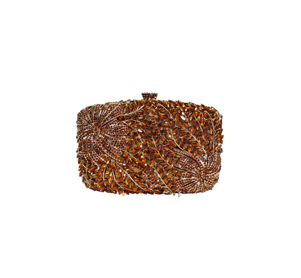 Bolsa Clutch Metal Cristais