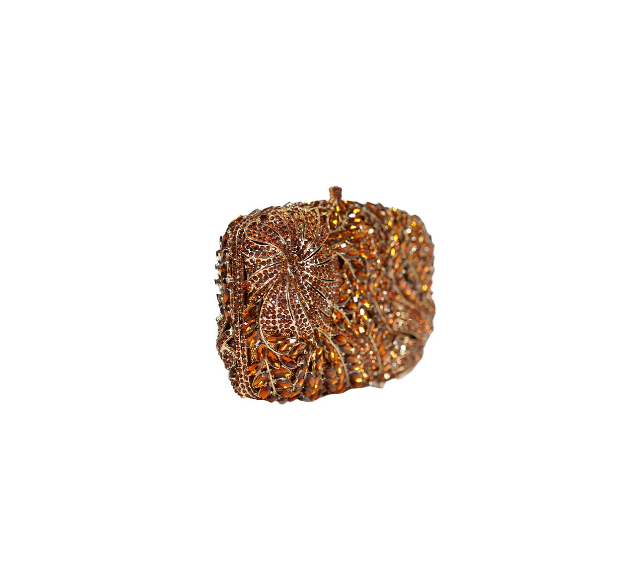 Bolsa Clutch Metal Cristais