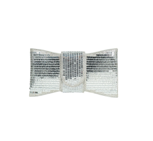 Bolsa Clutch Strass Prata