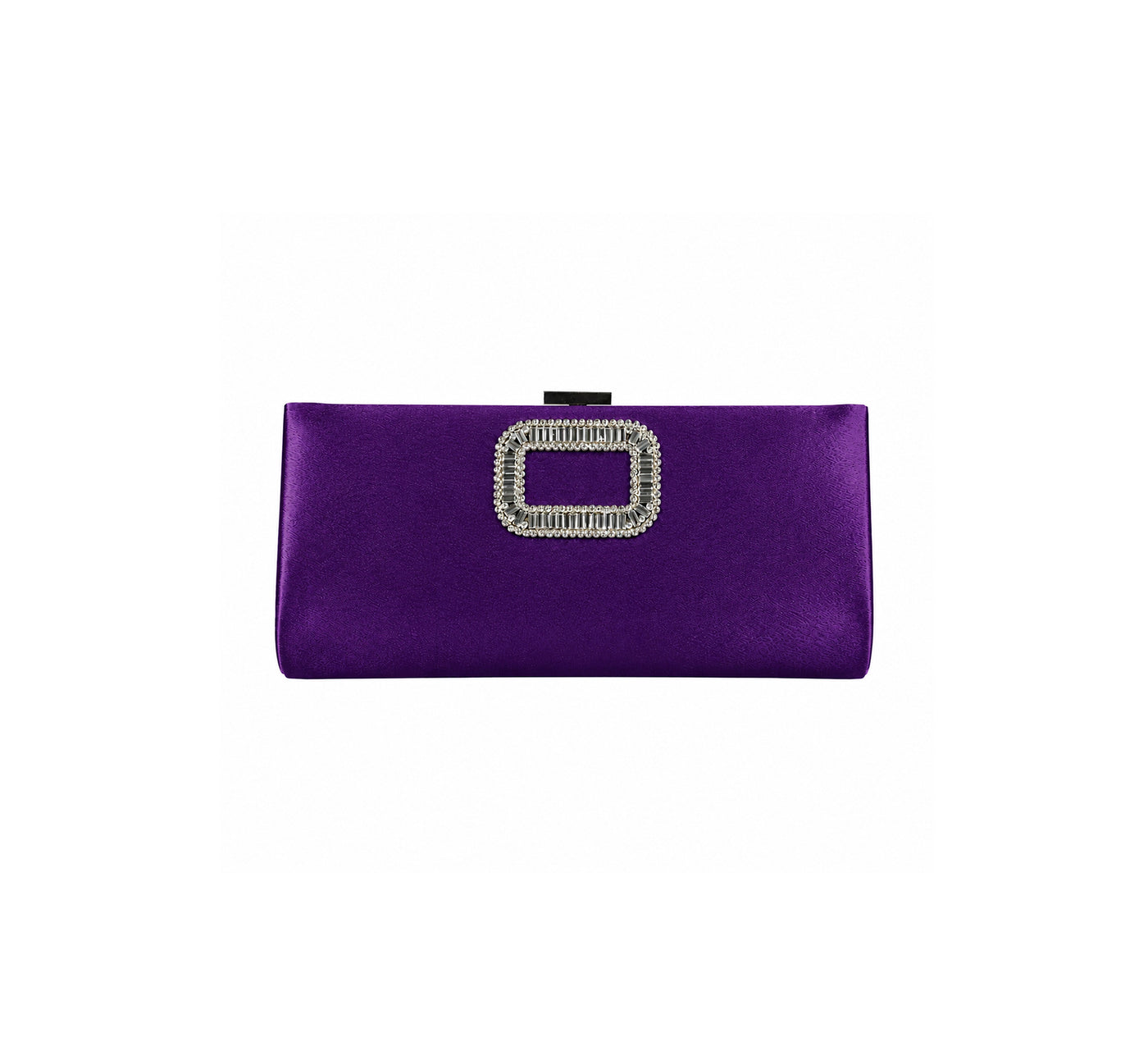 Bolsa Clutch em Cetim com Aplicação de Strass