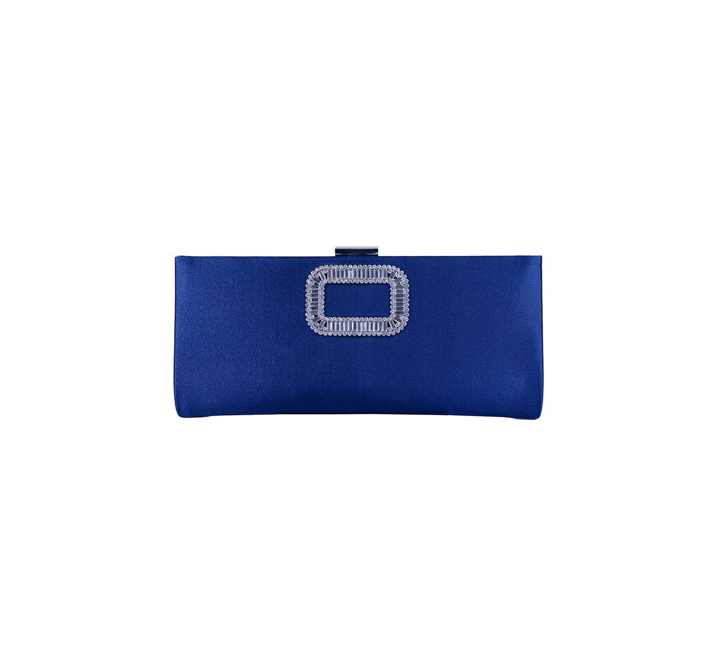 Bolsa Clutch em Cetim com Aplicação de Strass