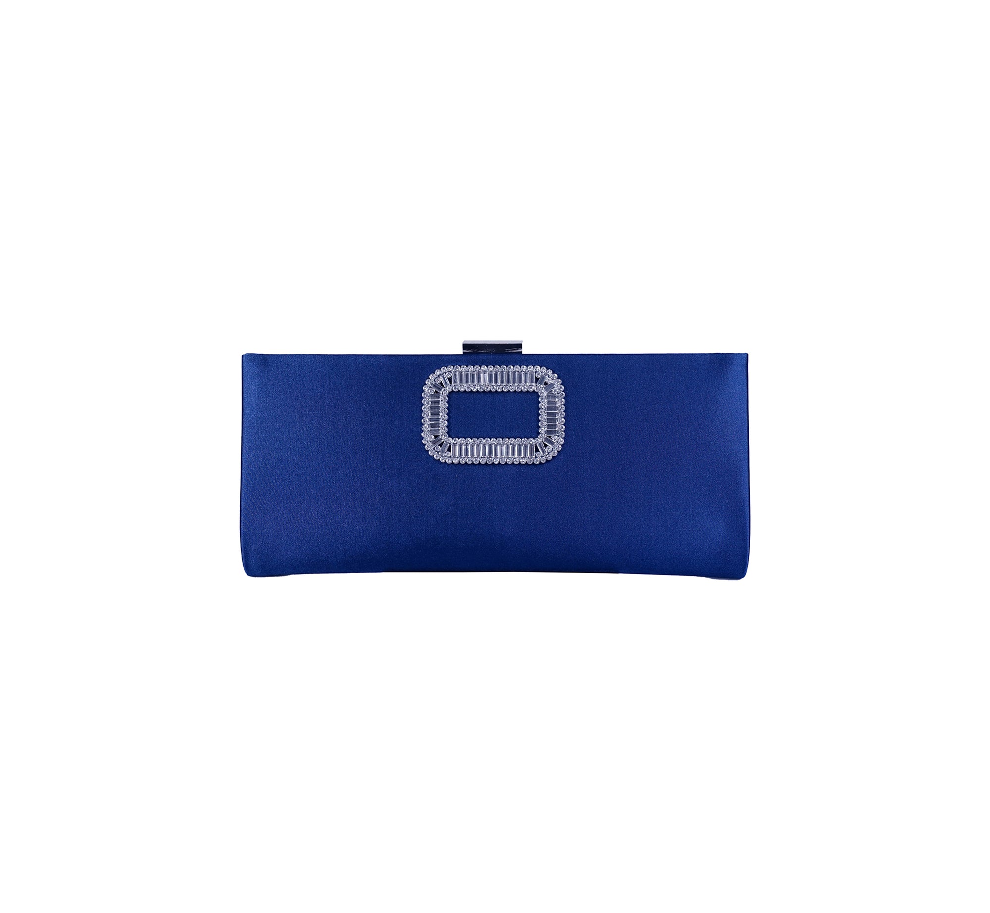 Bolsa Clutch em Cetim com Aplicação de Strass